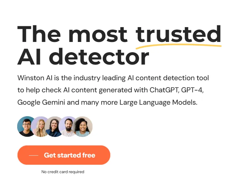 online free AI Detection with Winston ai