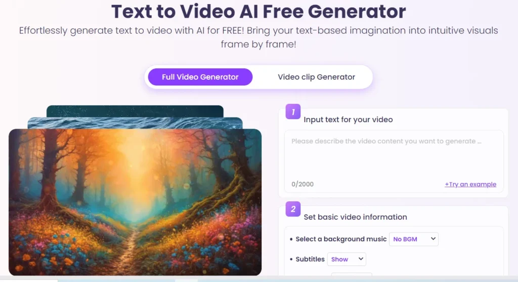 Vidnoz's Text to Video AI online free