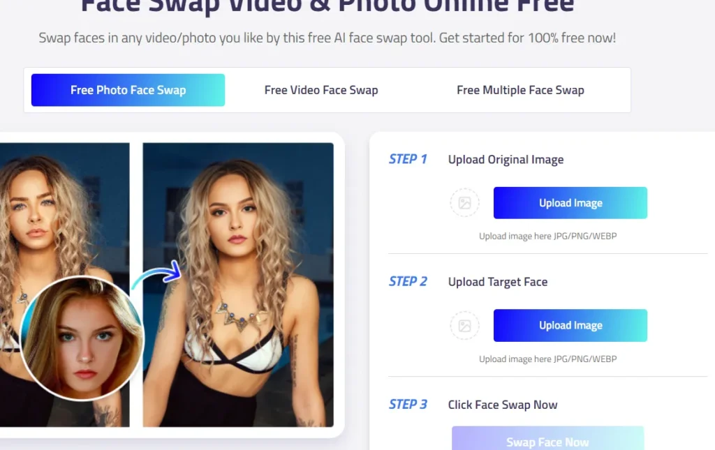 Replace Face in Video Online Free